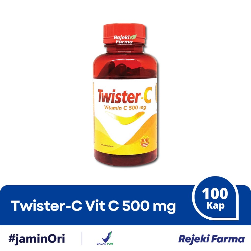 Twister-C Vitamin C mg isi 100 Kapsul lunak - Twyster Vit TwisterC