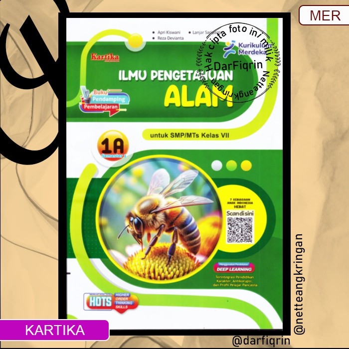 LKS IPA Kelas 7 8 9 Semester 1 SMP/MTs KURMER Kurikulum Merdeka-Kartika-HOTS-Apri dkk (H008)