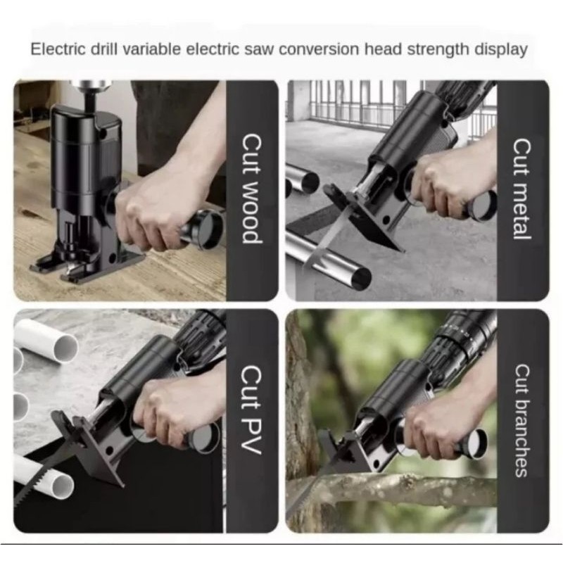 BOR GERGAJI ADAPTOR BOR KE GERGAJI ADAPTER RECIPROCATING SAW JIGSAW