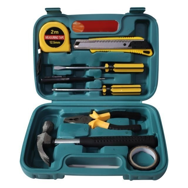 SUPERMARKET IMPORT TOOL KIT SET PERKAKAS 9 IN 1 PERKAKAS TUKANG KAYU FULL SET BENGKEL KEBUN PERKAKAS