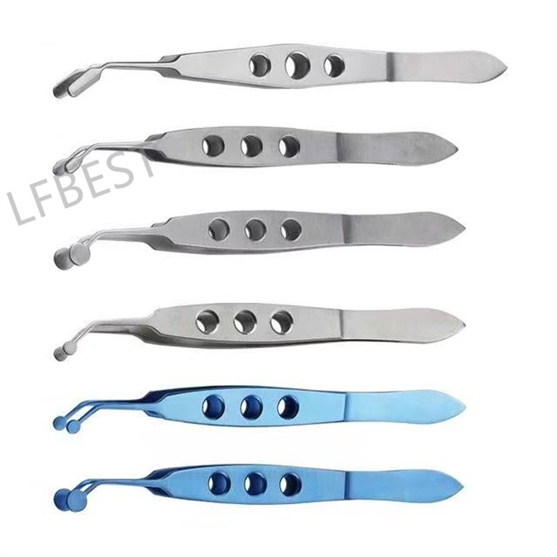 1Pcs Stainless Steel/Titanium Meibomian Massage Tweezer Clamp Gland Flap Eyelid Forceps Clip