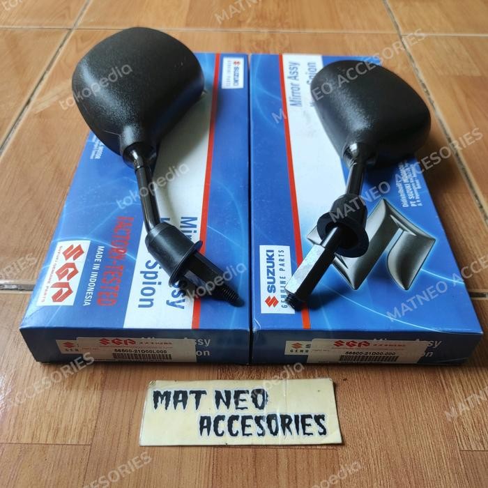 TERBARU KACA SPION SATRIA 2 TAK HIU LUMBA SHOGUN 110 SMASH OLD LAMA SPIN ORI