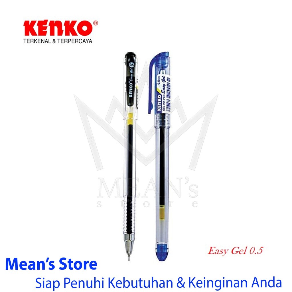 

Pen Kenko Easy Gel 0.5mm / Pulpen Gel Kenko / Easy Gel Hitam, Biru