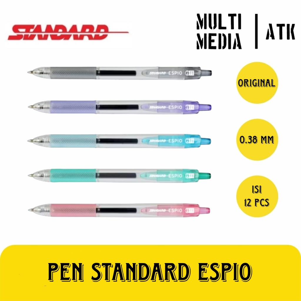 

PEN STANDARD ESPIO 0.38 GEL BLACK INK