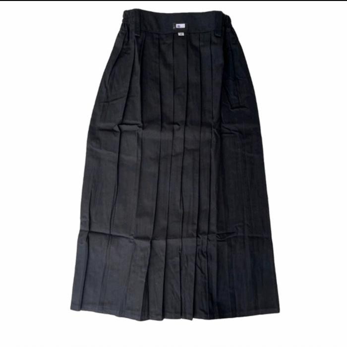 rok panjang rempel warna hitam sekolah SD