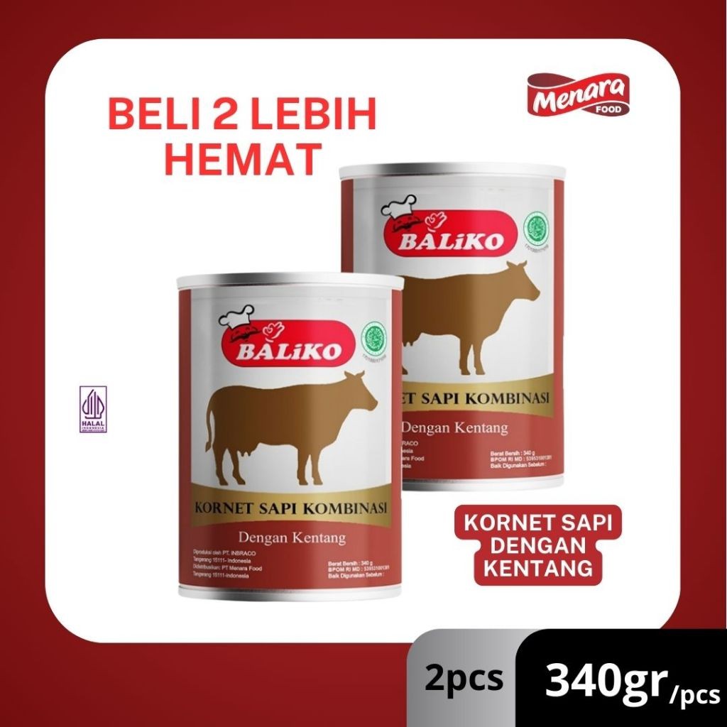 

Baliko Kornet Kentang Premium 340gr - Isi 2pcs