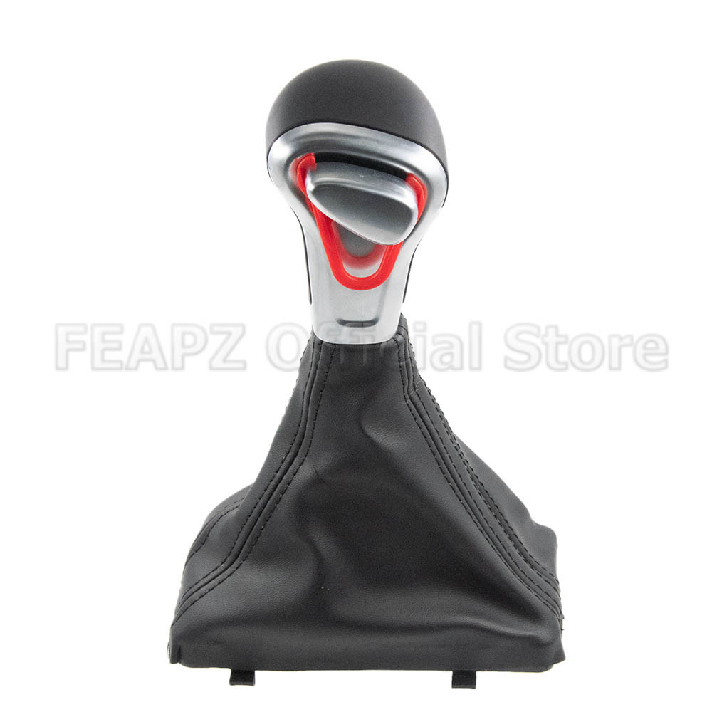 Auto Automatic Shift Knob  Gear shift knob boot For Audi A6 C6 A3 8P A4 B8 A5 Q5 2009 2010 2011 2012