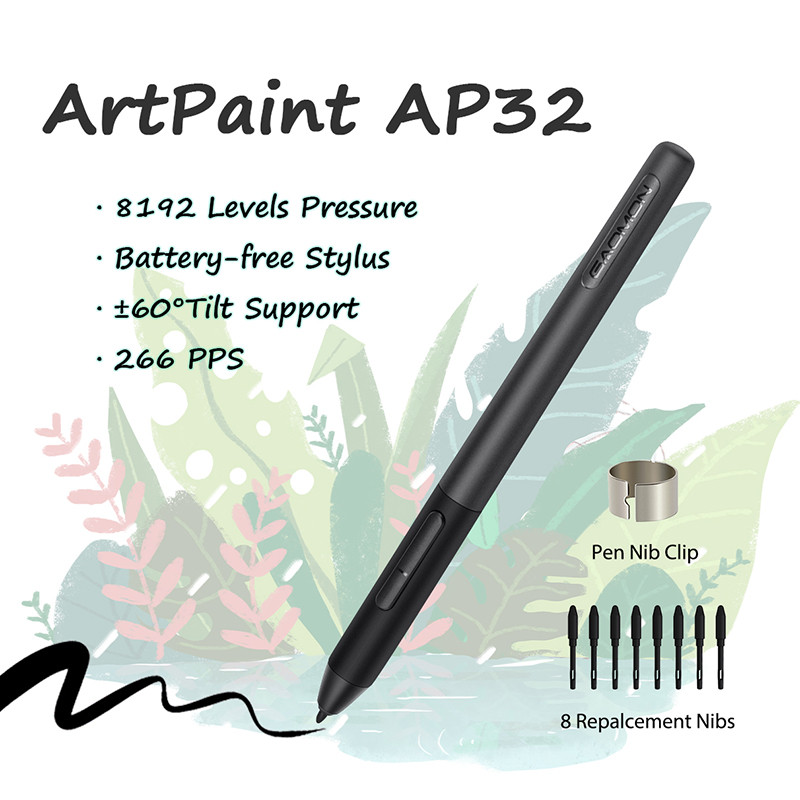 GAOMON M10K PRO 10 * 6.25'' Graphic Pen Tablet Drawing Board with 8192 Pressure Battery-Free Stylus 
