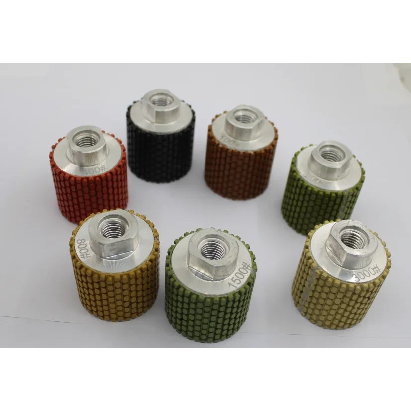 7 pieces set 25mm Resin Cover Zero Tolerance Wheel resin bond drum wheel