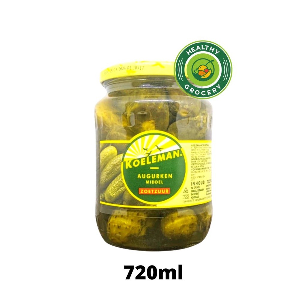 

Koeleman Gherkins Middle Sweet Dill Pickle Acar Timun 720ml Gherkins Gherkin