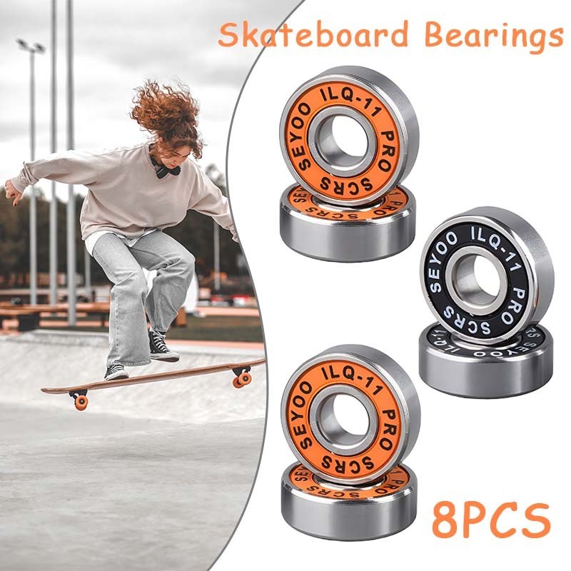 8 Pcs Bearing Inline Skate Professional High Speed Bearing Ilq-11 Skate Bearings Bearing Inline
