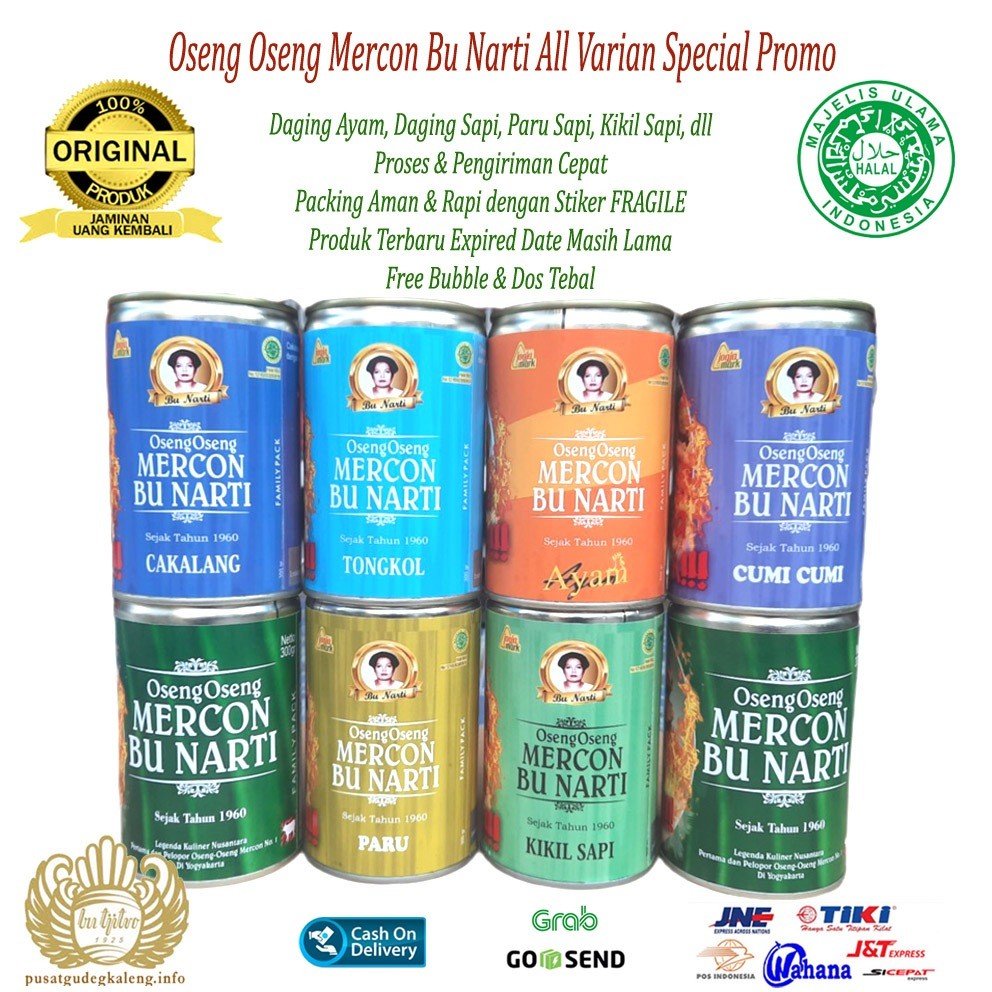 

Oseng Oseng Mercon Bu Narti Khas Jogja All Varian Special Promo - 300 Gram