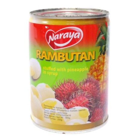 

NARAYA RAMBUTAN WITH PINEAPPLE SYRUP / MINUMAN KALENG / BUAH KALENGAN