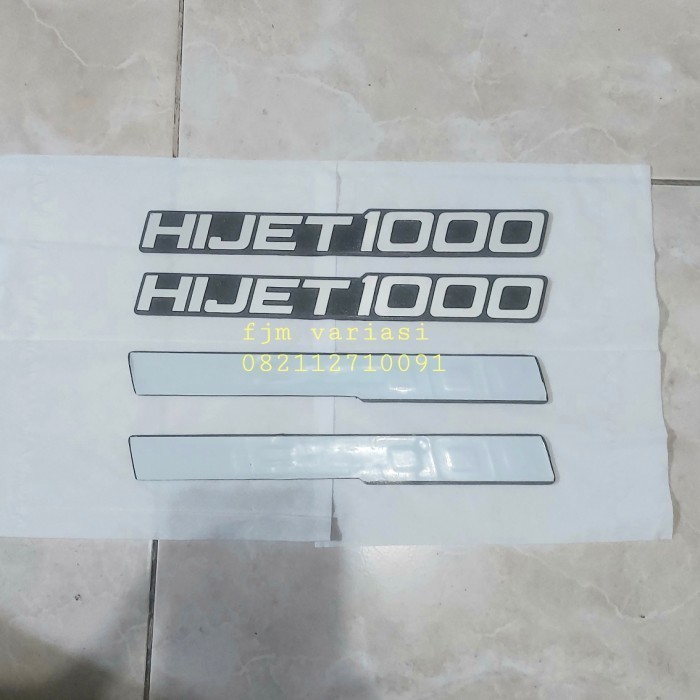 Emblem Logo Tulisan Merek Hijet 1000 Ori Genuine Part