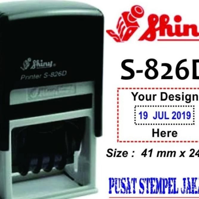 

Tkj - Stempel Shiny S826D Tanggal
