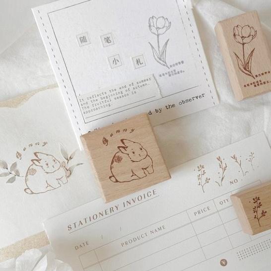 

Tkj - Freckles Tea Flower Island Diary Rubber Stamp