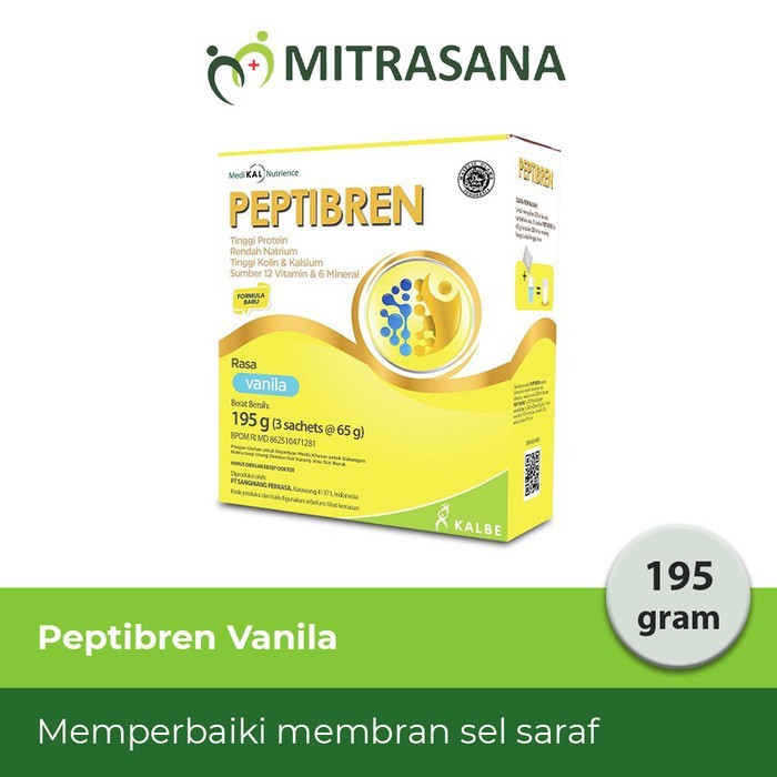 

Peptibren 195 gram - Nutrisi Kaya Protein dan Kolin