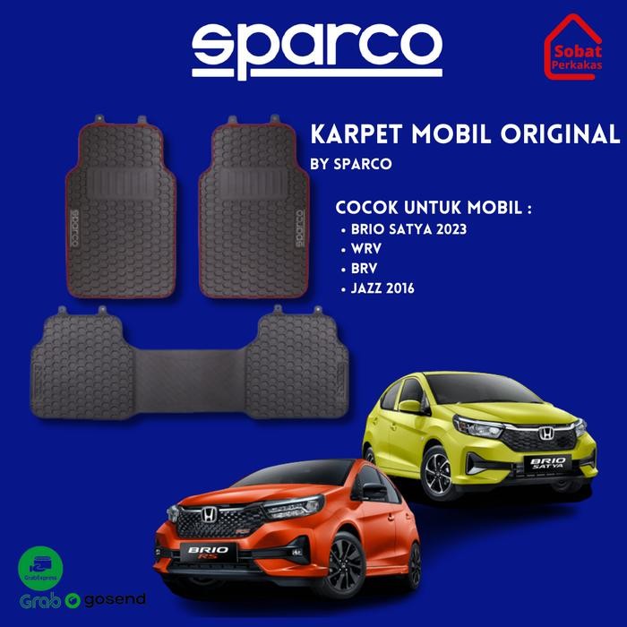 Karpet Mobil Sparco Racing - Sparco Karpet Mobil Set 3 Pcs Garansi Original Asli