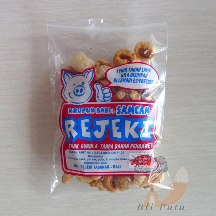 

YOUBBYSHOP RAMBAK KERUPUK BABI BALI REJEKI SAMCAN - 150GR