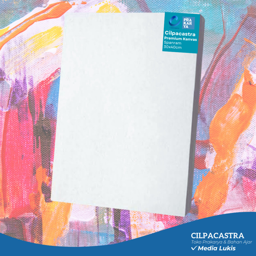 

Kanvas Spanram 30x40cm, Dan Paket Lengkap Melukis, (Kanvas, Cat, Kuas, Palet)