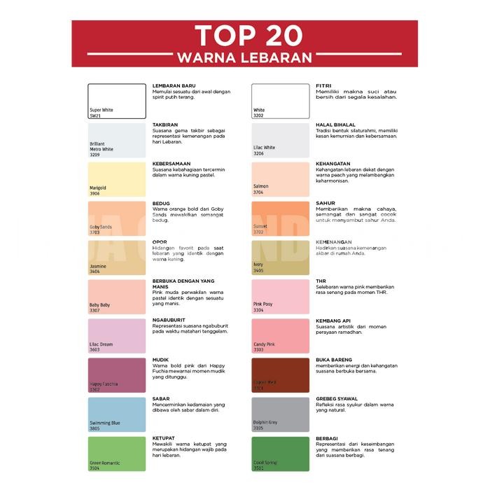 Tembok & Plafon ASIAN PAINT APKO VALUE Super Putih White 25kg PAIL