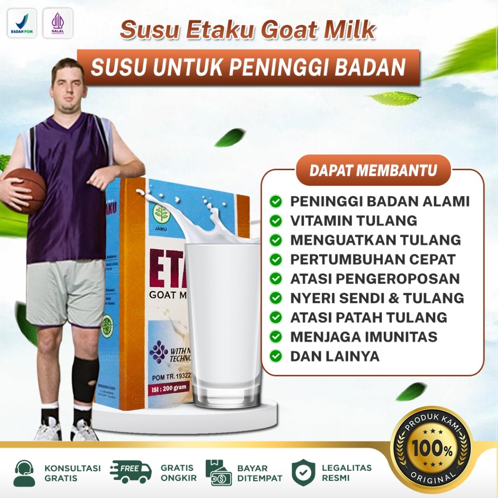 

Obat Peninggi Badan Susu Peninggi Badan Anak Remaja Dewasa Susu Tinggi Kalsium Protein penambah