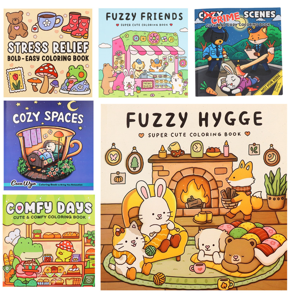 

Coco Wyo Adult Coloring Book Stress Relief 1Pc With 22 Thick Paper Pages And Bold Designs No