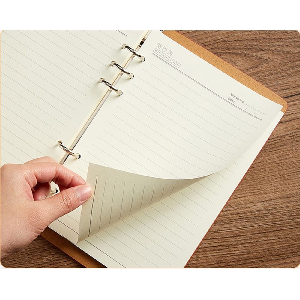 

A4 A5 A6 B5 Hard Cover Loose-Leaf Notebook, Detachable Notebook, Pu Leather Notepad Notebook Binder