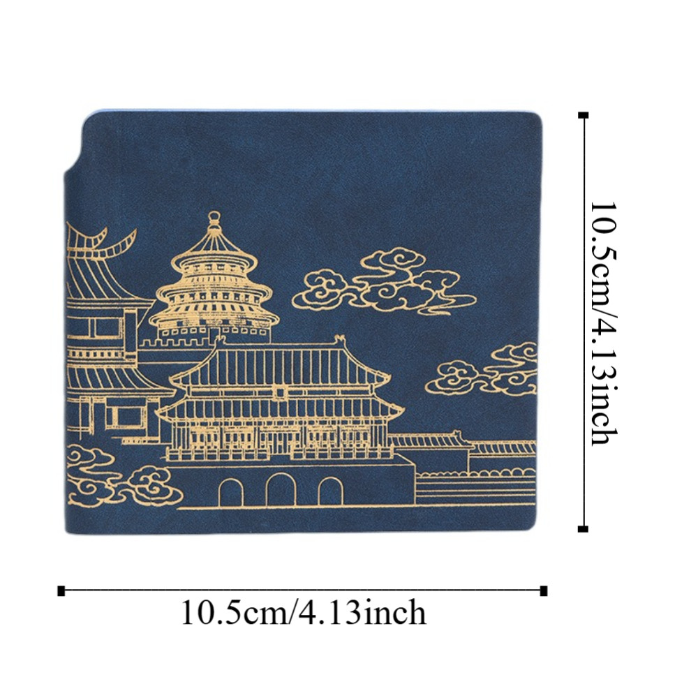 

Square Pocket Record Notebook Soft Cover Travelers Journals Meeting Record Handbook Blank Student
