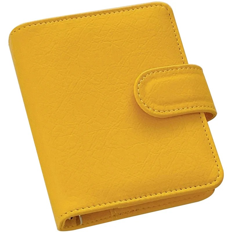 

M5 5Holes Pink Yellow Grey Pu Leather Diy Binder Notebook Cover Diary Agenda Planner Paper Only