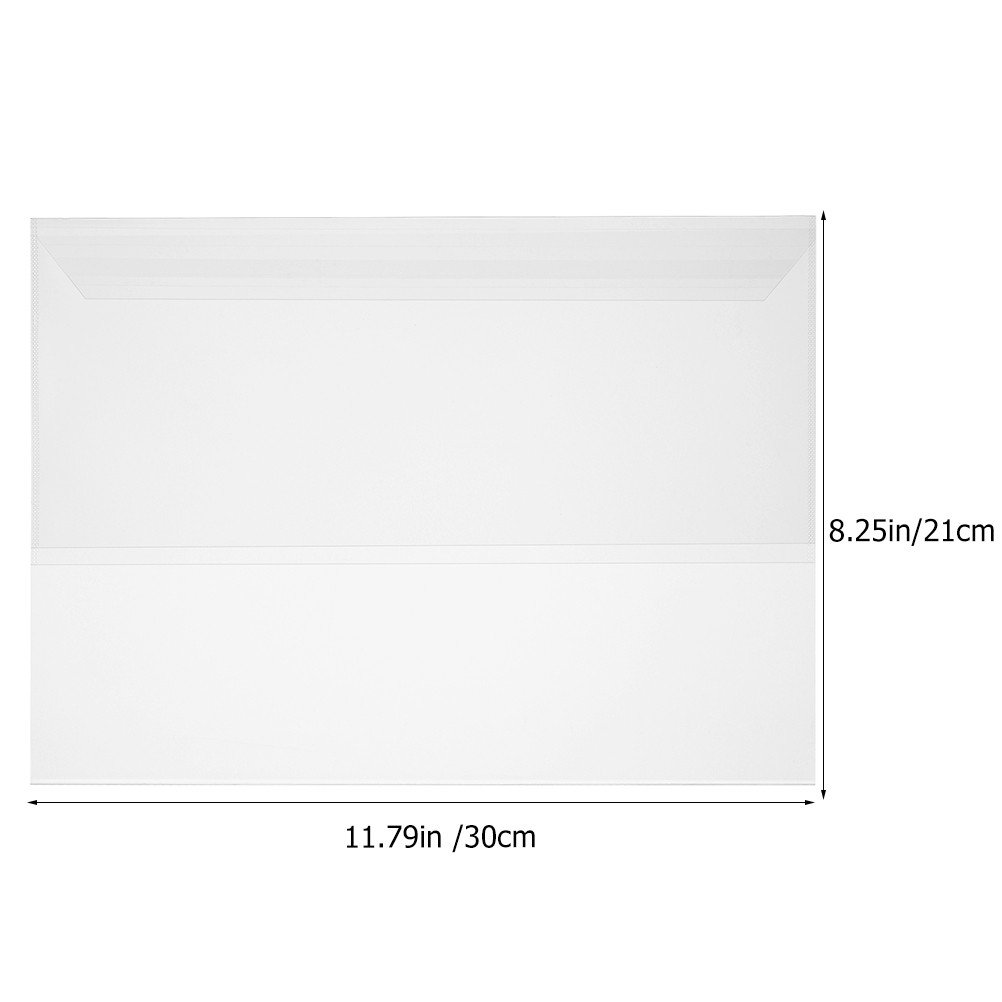 

10 Sheets Book Protector Waterproof Film Clear Covers For Hardcover Notebook Pp