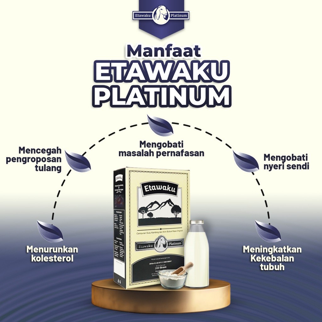 

Etawaku Platinum Paket 3 Box - Susu Etawa Murni Rendah Gula & Krimer Nabati Pernafasan