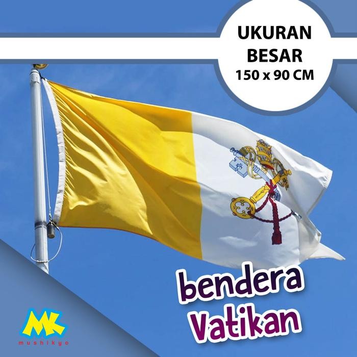 

Flagers - Bendera Vatikan / Vatican Flag - Ukuran Besar