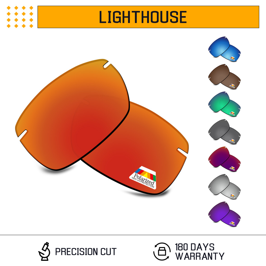 Bwake Polycarbonate Polarized Replacement Lenses For-Maui Jim Lighthouse Mj423 Sunglasses Frame -