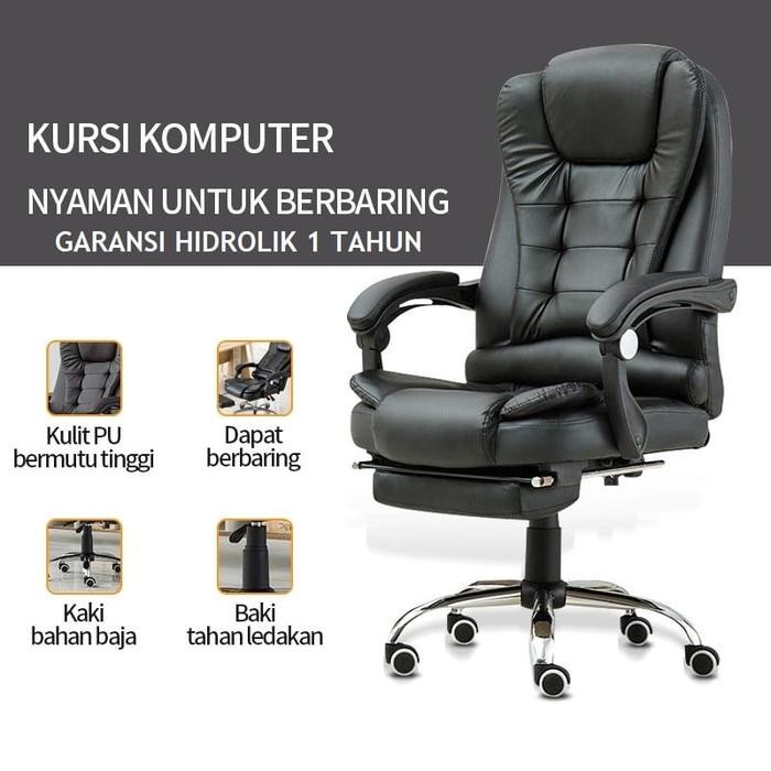Kursi Direktur Kulit Eksekutif High Quality Kursi Kantor Hidrolik gjah