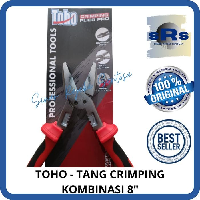 READY TOHO - TANG KOMBINASI/TANG CRIMPING KOMBINASI 8 INCH