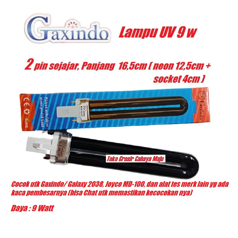 RB2233 Lampu UV PL-S 9 W Tester Uang Palsu Model TUSUK 9W Money Detector Lamp