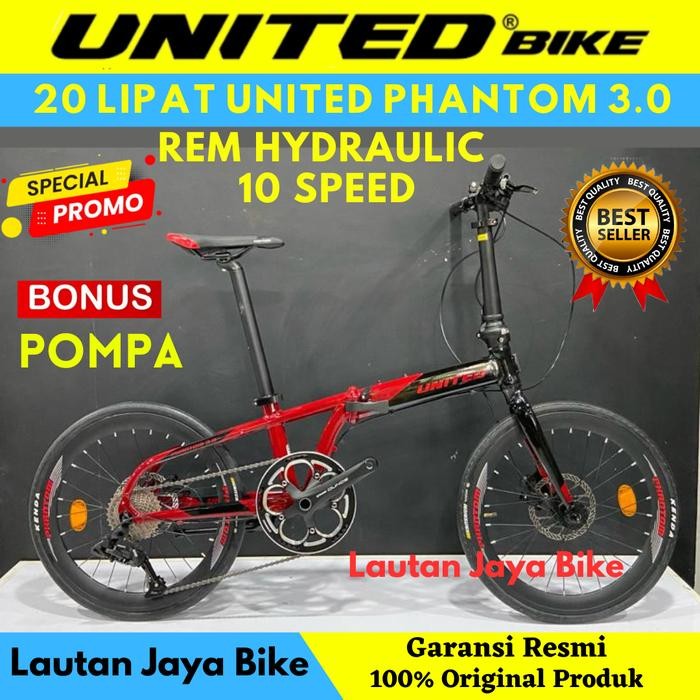Sepeda Lipat 20 United Phantom 3.0