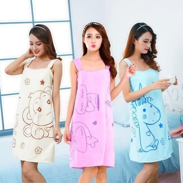 S45 WANITA HOMEWEAR/BAJU HANDUK / HANDUK BAJU / WEARABLE TOWEL HANDUK BAJU WW9
