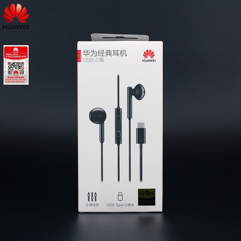Original Huawei CM33 USB Type-C  Earphone Wired in-ear Earphone with