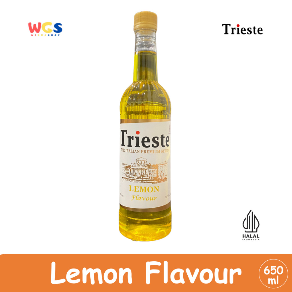 

READYY! Trieste Lemon Flavour Premium Syrup 650ml Sirup Rasa Lemon untuk Minuman & Dessert