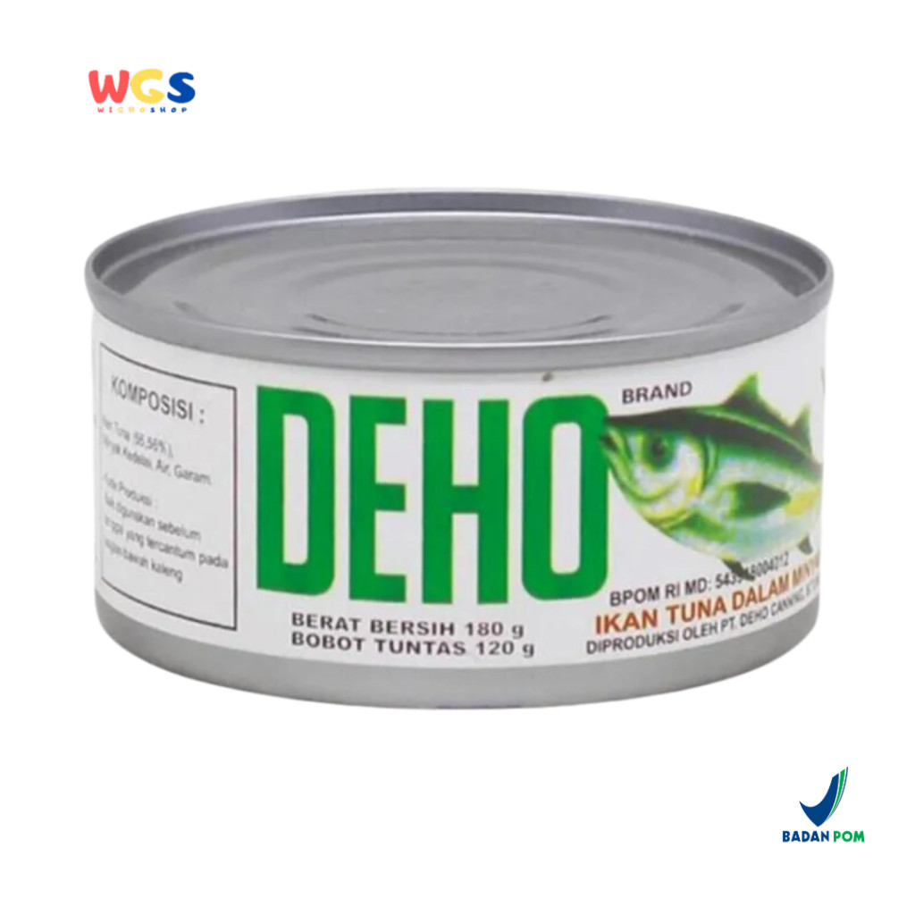

READYY! DEHO Tuna Chunk in Oil 180g - Ikan Tuna Kaleng