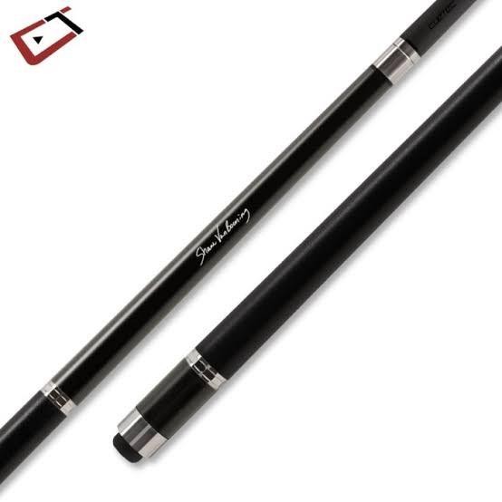 PREMIUM Stick Billiard Cuetec SVB Black Hitam 12.5MM Baru Segel