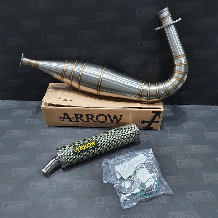 PREMIUM Knalpot Racing Arrow Full System SS Yamaha Rx King Original
