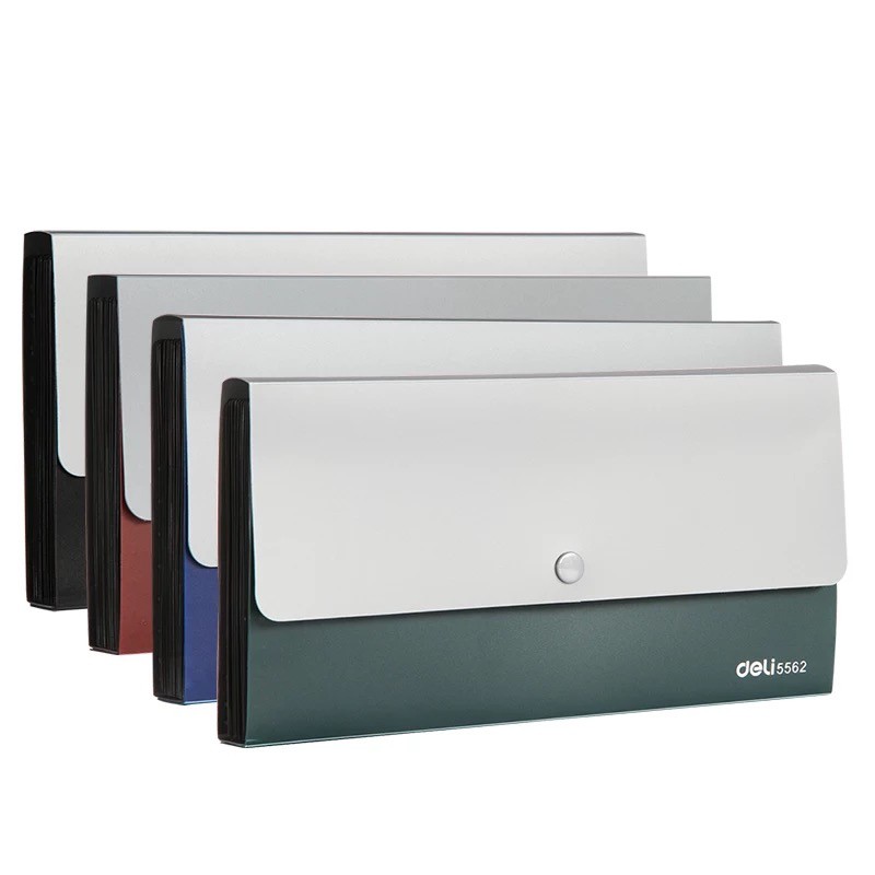 Multi-layer Folder Organ Bag Small Portable File Box Multi-function Document Storage Book Classifica