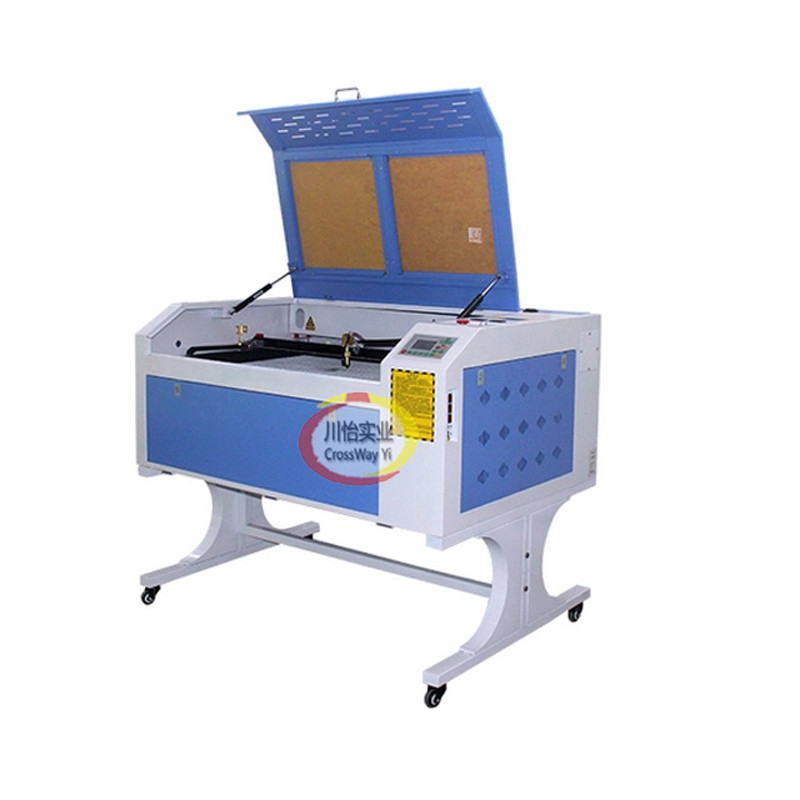 640 6040 6090 CO2 Mesin Pemotong Ukiran Laser 60w 80w Untuk Kain Tekstil Plastik Kayu Akrilik