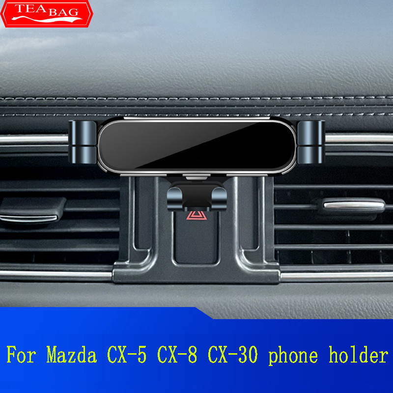 Dudukan Ponsel Mobil untuk Mazda CX-5 CX-8 CX-30 2016-2021 Dudukan Khusus Braket Navigasi GPS Akseso