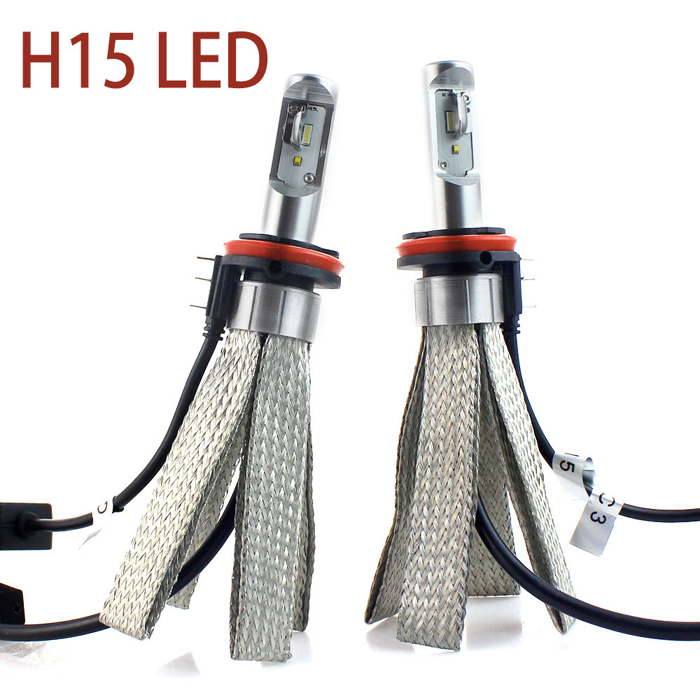H15 LED Canbus H7 H11 Lampu Depan 6000K Led Lampu Chip Epistar Bohlam Gaya Mobil untuk MERCEDES-BENZ