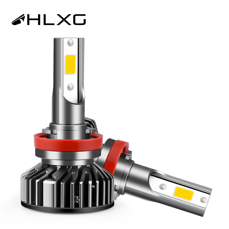 HLXG H4 Led Coche Mini Lampada H7 H8 H9 H11 9005 HB3 HB4 9006 LED Lampu Super Lampu Otomatis 10000LM