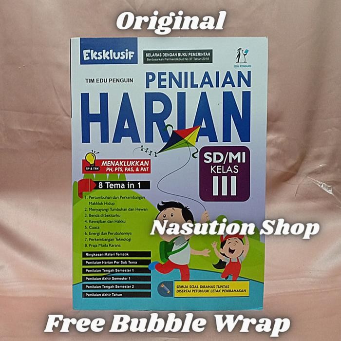 

Buku Soal Eksklusif Penilaian Harian Kelas 3 SD Edu Penguin Original